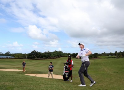 BEAU CHAMP, MAURITIUS - MAY 13: Andrew Dodt during day 2 of the 2016 AfrAsia Bank Mauritius Open at Four Seasons Golf Club on May 13, 2016 in Beau Champ, Mauritius. EDITOR'S NOTE: For free editorial use. Not available for sale. No commercial usage. (Photo by Carl Fourie/Sunshine Tour/Gallo Images)